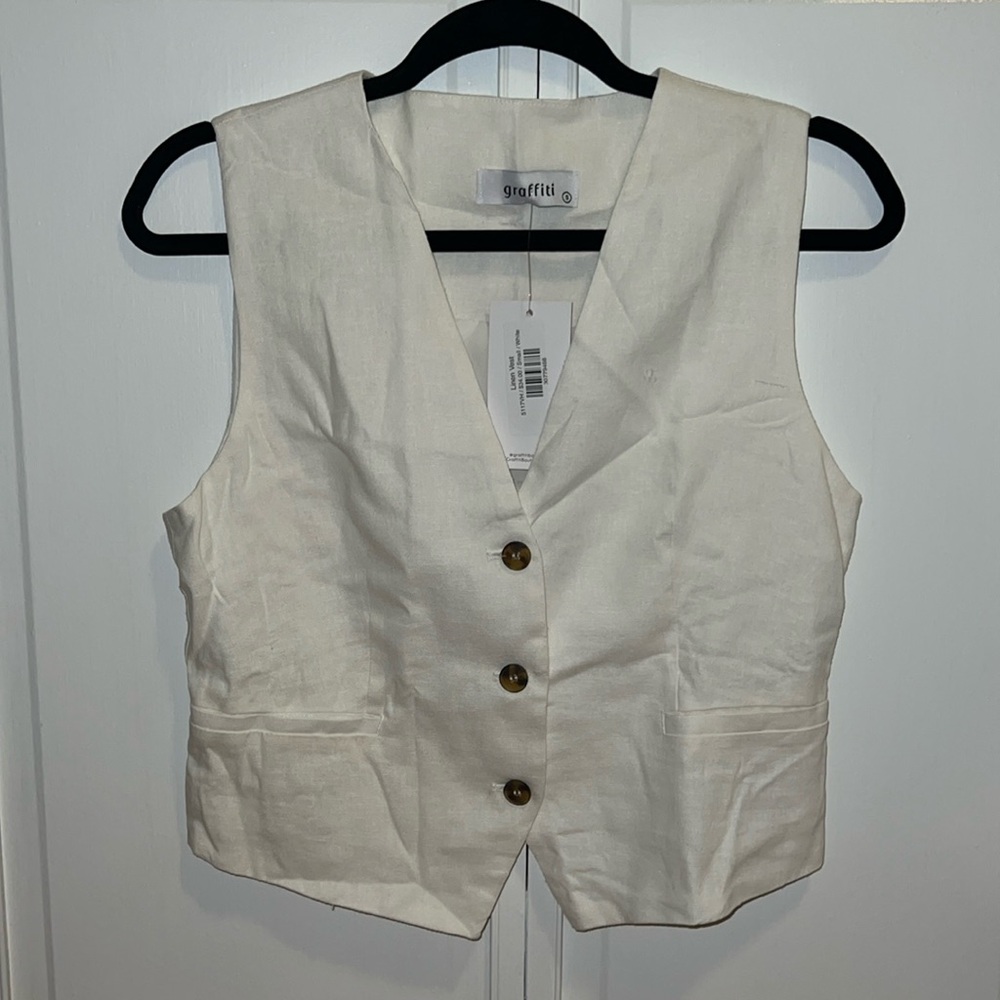 Linen vest